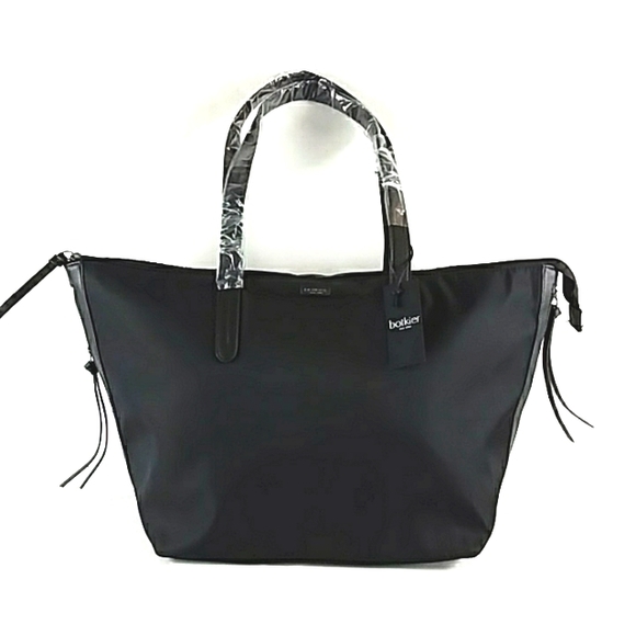 NWT BOTKIER BOND TOTE BLACK LARGE NYLON - Picture 2 of 7